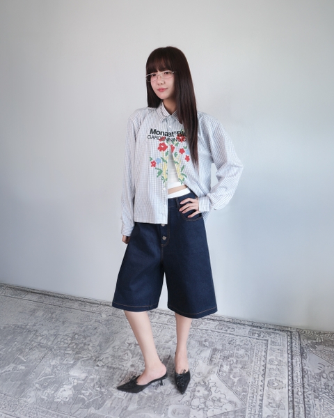 Áo sơ mi tay dài Gardening Plaid shirt