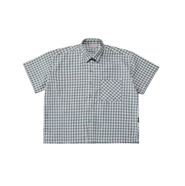 Áo sơ mi caro Boxy oxford tay ngắn