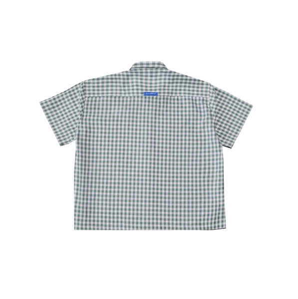 Áo sơ mi caro Boxy oxford tay ngắn