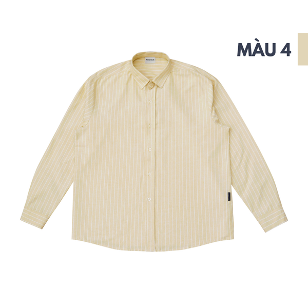 Áo sơ mi Oxford PREMIUM kẻ sọc tay dài chất dày dặn unisex