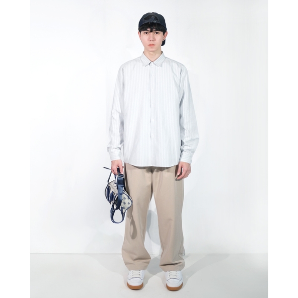 Widen kaki pants - Quần kaki ống rộng xếp ly