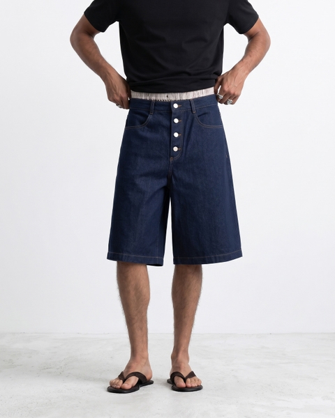 Quần Short Button Denim