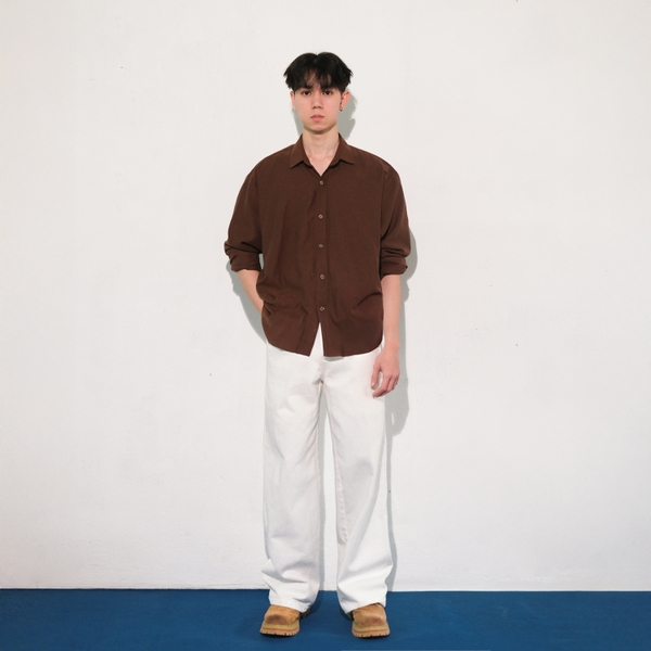 Áo sơ mi oxford Nâu Chocolate