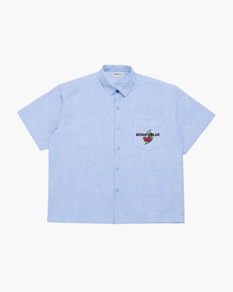 Áo sơ mi caro Boxy Berry