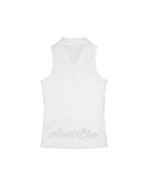Áo thun Heart-Embroidered Polo Tanktop