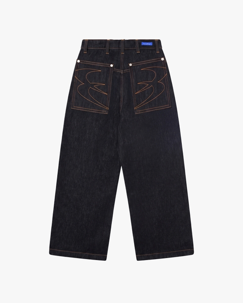 Quần Jean Raw Detail Button