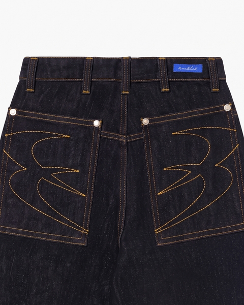 Quần Jean Raw Detail Button