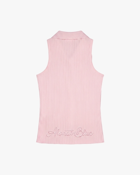 Áo thun Heart-Embroidered Polo Tanktop