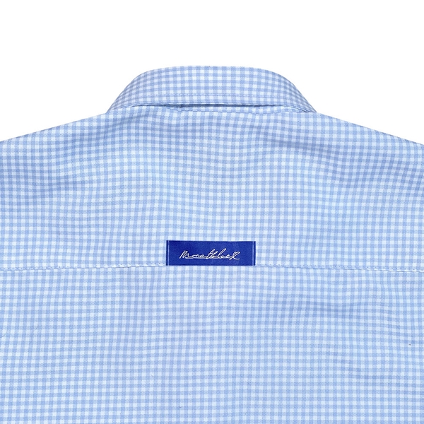 Áo sơ mi Boxy Caro Oxford - BLue Heart