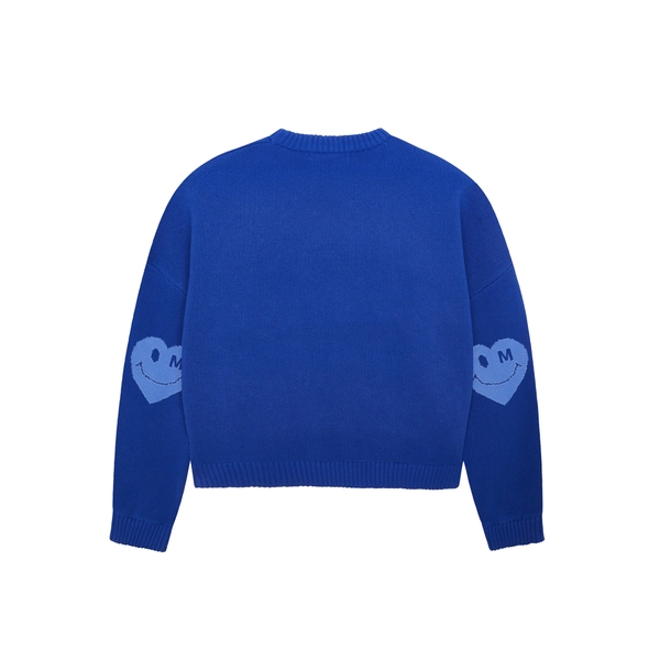 Blue Heart Knit Sweater