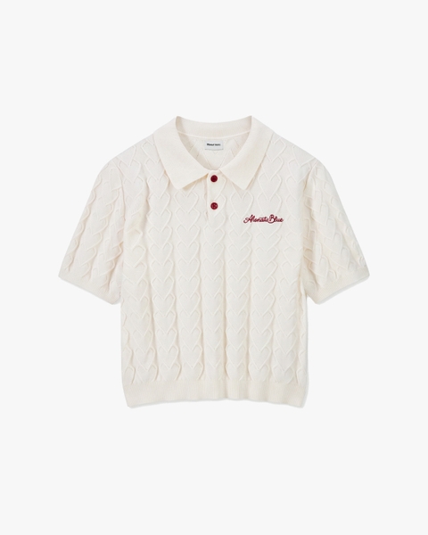 Áo Len Polo Knit Heart