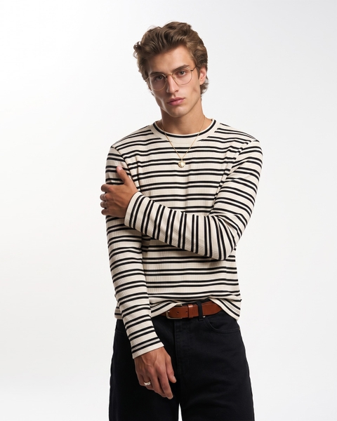 Áo thun tay dài Adore Stripe Longtee