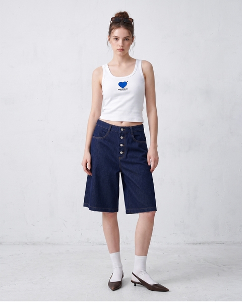 Quần Short Button Denim