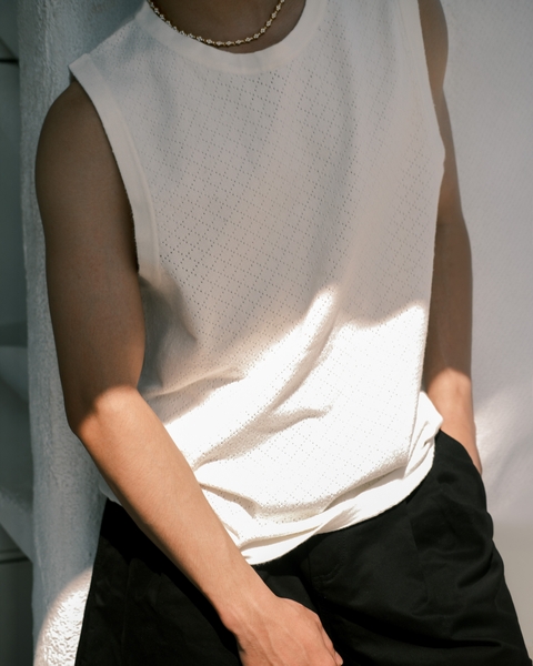 Áo Ba lỗ Len Lattice Knit Tank