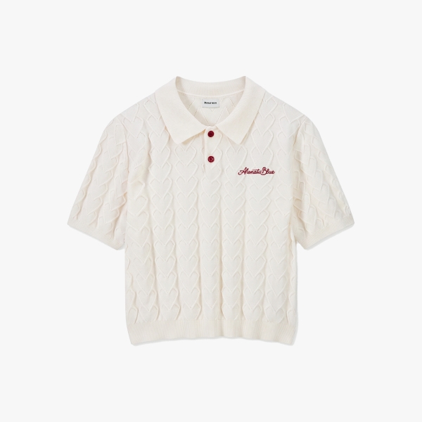 Áo Len Polo Knit Heart