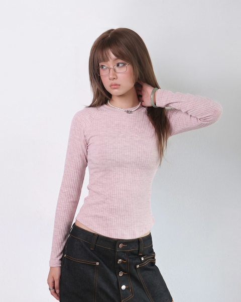 Áo Fit Longsleeves Top - Pink