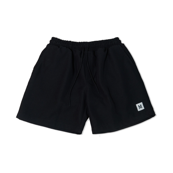 SHORT M - Quần short kaki trơn thêu Logo M unisex