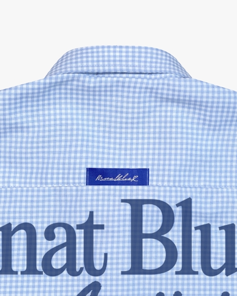 Áo sơ mi Boxy Blue Gingham