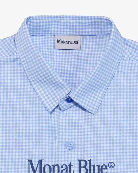 Áo sơ mi Boxy Blue Gingham