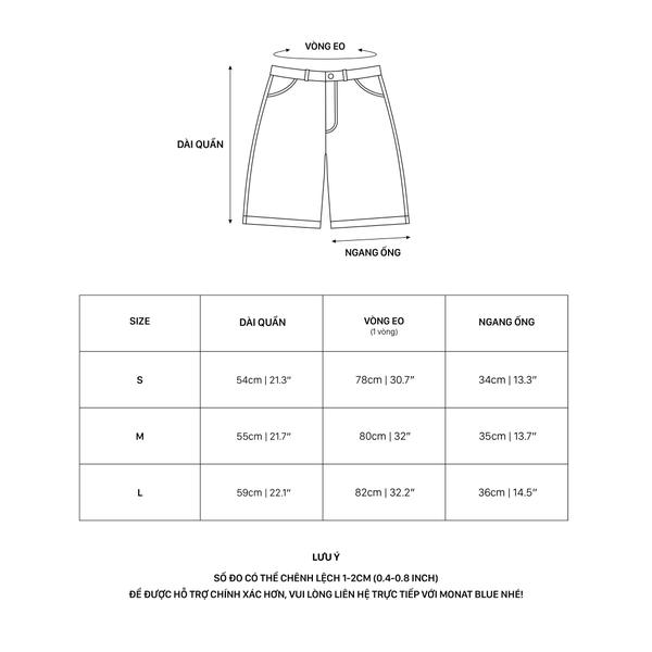 Quần short Denim Dolciente