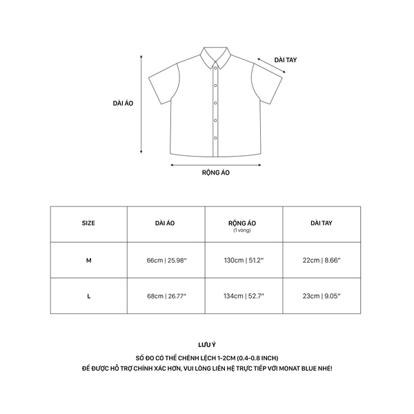 Áo sơ mi Boxy Dolciente