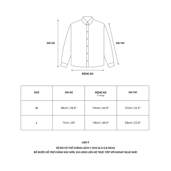 Áo sơ mi tay dài Dolciente (TAY DÀI)