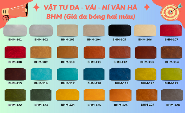 TOP 1 mẫu da bọc Sofa, Ghế Đệm ... Hot Nhất 2024 | Mã BHM - BH | Vân Hà Tradico