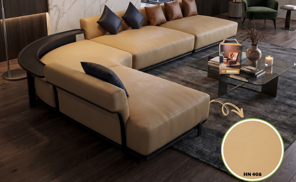 Sofa bọc da Microfiber HN 408 từ Giả da Vân Hà - Lên thành phẩm quá đẹp