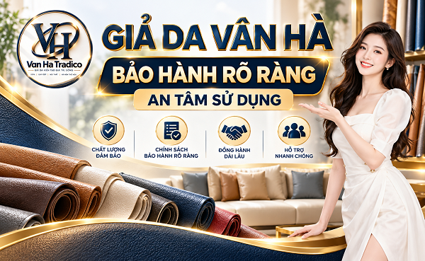 Bảo hành rõ ràng - An tâm sử dụng từ Giả da Vân Hà