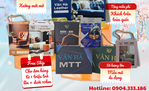 Tổng hợp các mã da bọc ghế sofa đang sẵn hàng tại kho Vân Hà Tradico