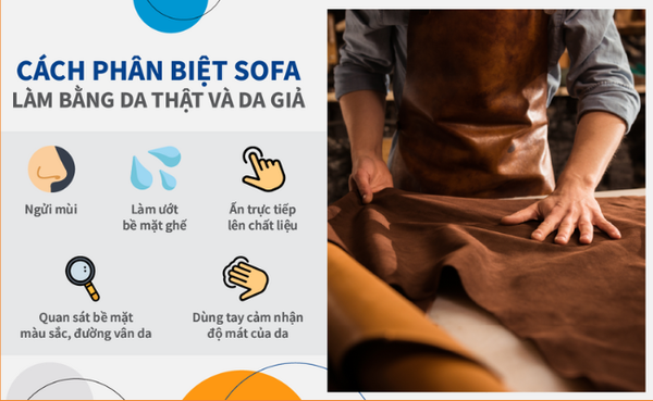 Bí kíp chọn sofa chuẩn xịn: Phân biệt thật - giả và khám phá da sofa Vân Hà Tradico