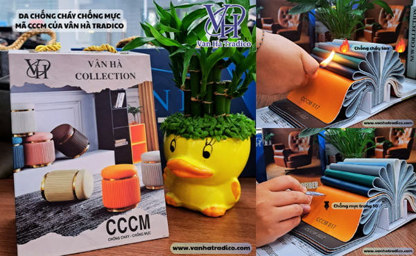 Giới thiệu da CCCM - Chống cháy chống mực cao cấp từ Vân Hà Tradico