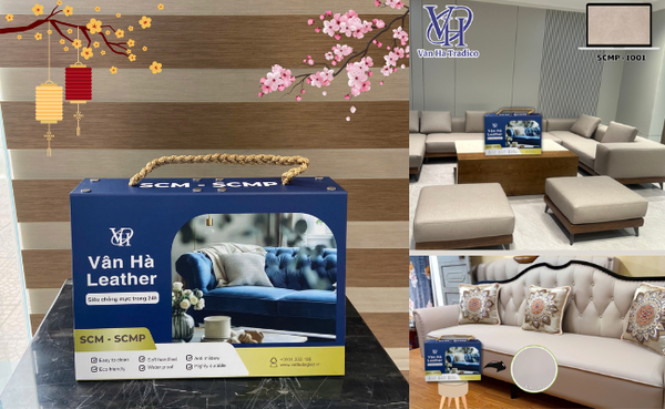 Da bọc sofa Siêu chống mực 24 mã SCM-SCMP từ Vân Hà Tradico