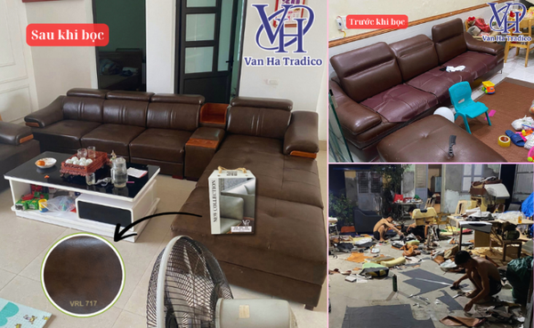 Feedback thực tế từ xưởng nội thất - Mã da vân rạn lỳ VRL 717 - Vân Hà Tradico