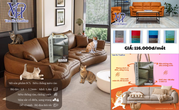 Sofa bền đẹp - Boss cào cũng không sợ | Mã SCX Siêu chống mèo cào