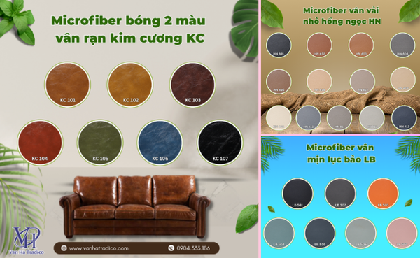 Da bọc sofa Microfiber - Đỉnh cao chất lượng, mê ngay từ lần chạm đầu tiên