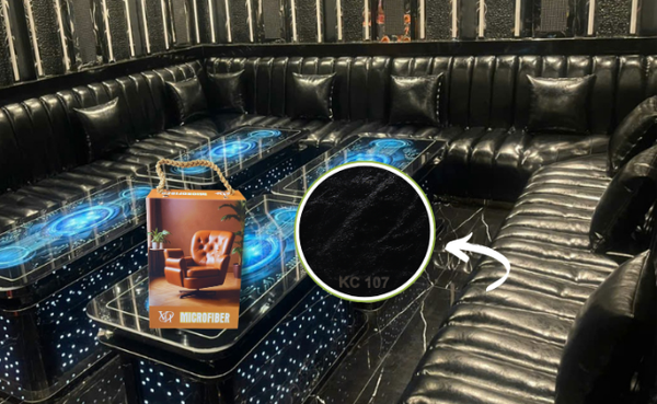 Bọc ghế sofa quán Karaoke với da Microfiber mã KC-107 | Vân Hà Tradico