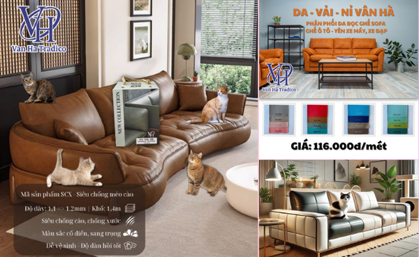Da bọc sofa mã SCX - Siêu Chống Xước | Siêu bền, đẳng cấp cho không gian sống
