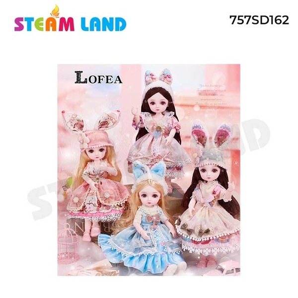 Bộ Sưu Tập Búp Bê Lolita Xinh Xắn 757SD162 Màu Hồng và xanh tai dài