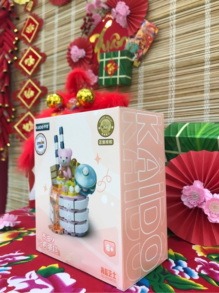 KAIDO-KD99030 Đồ chơi lắp ráp Gấu Teddy bánh Dâu tây mật ong