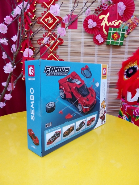 SEMBO-714563-Bộ lắp ráp Xe Đua Bóng Ma
