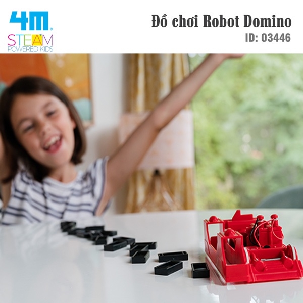 Đồ chơi (Giáo Dục STEM, Độ tuổi 5 ) Robot Domino - 4M (Đồ chơi Khoa học, Lắp ráp)