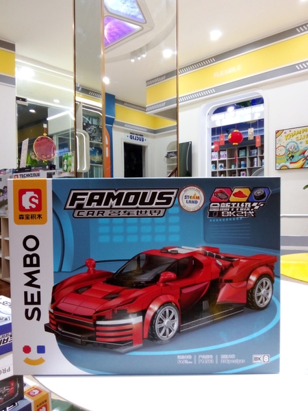 SEMBO-714563-Bộ lắp ráp Xe Đua Bóng Ma