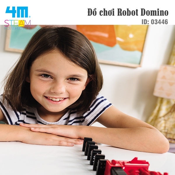 Đồ chơi (Giáo Dục STEM, Độ tuổi 5 ) Robot Domino - 4M (Đồ chơi Khoa học, Lắp ráp)