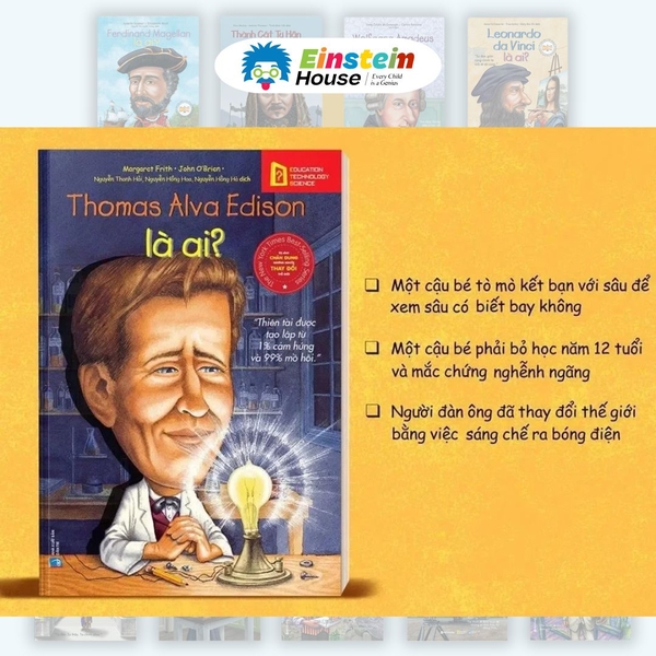 Bộ sách chân dung - Thomas Alva Edison là ai? 59k