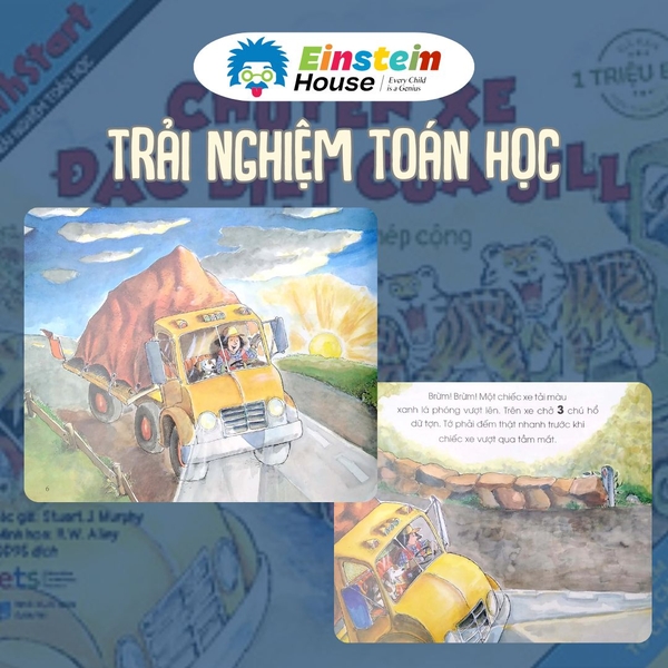 Sách Mathstart trải nghiệm toán học: Chuyến xe đặc biệt của Jill