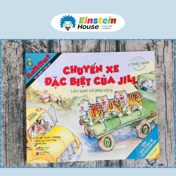 Sách Mathstart trải nghiệm toán học: Chuyến xe đặc biệt của Jill