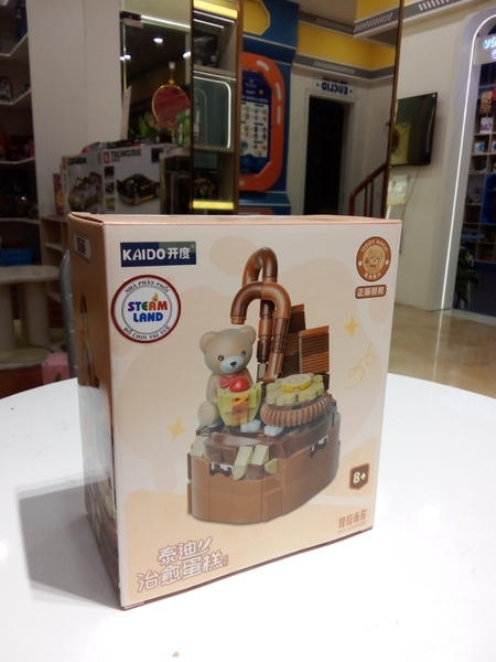 KAIDO-KD99029 Đồ chơi lắp ráp Gấu Teddy bánh Sô cô la