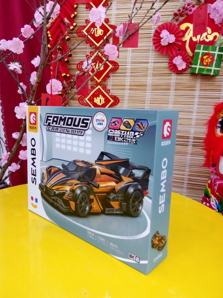 SEMBO-714561-Bộ lắp ráp Xe Đua Bóng Tối