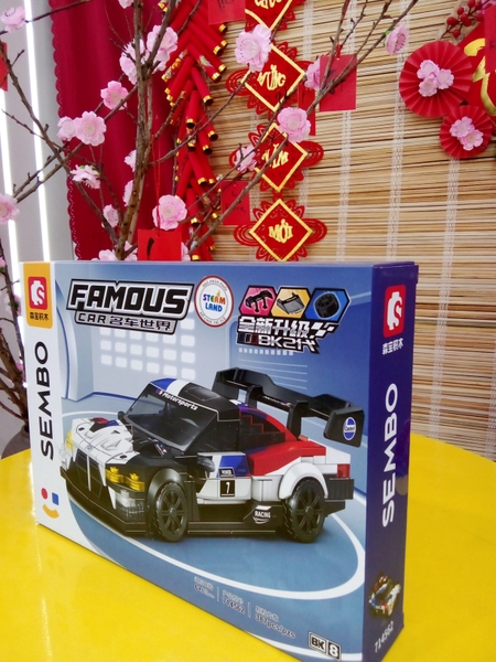 SEMBO-714562-Bộ lắp ráp Xe đua Chiến Mã